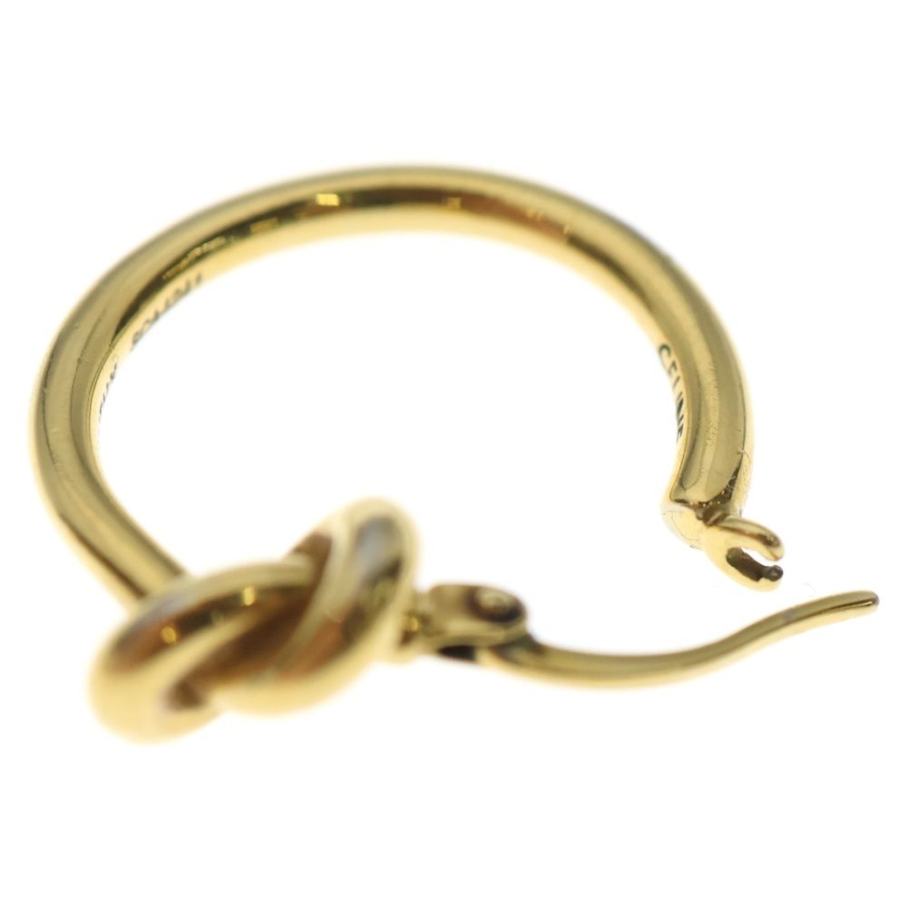 CELINE (セリーヌ) ノット スモールフープ ピアス ゴールド GP - メルカリ