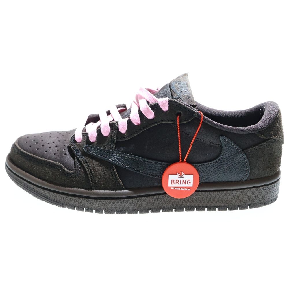 NIKE ナイキ TRAVIS SCOTT AIR JORDAN 1 LOW OG SP トラヴィススコット エアジョーダン1 スエードレザー ローカットスニーカー ブラウン レディース DM 7866 202 US 7 24 0 cm