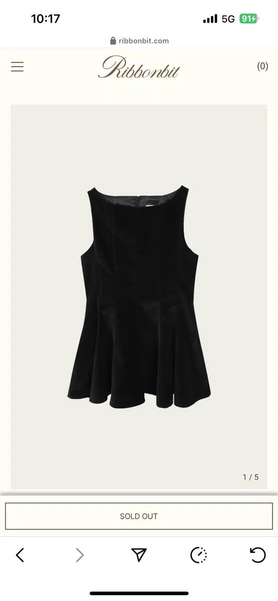 リボン빛 ツアーベルベット ミニドレス