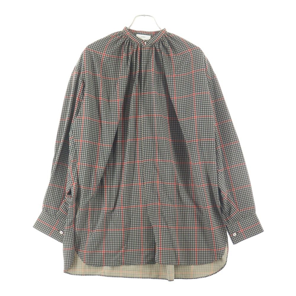HYKE シャツ⭐︎VOILE GATHERED SHIRT HYKE VOILE GATHERED SHIRT 黒