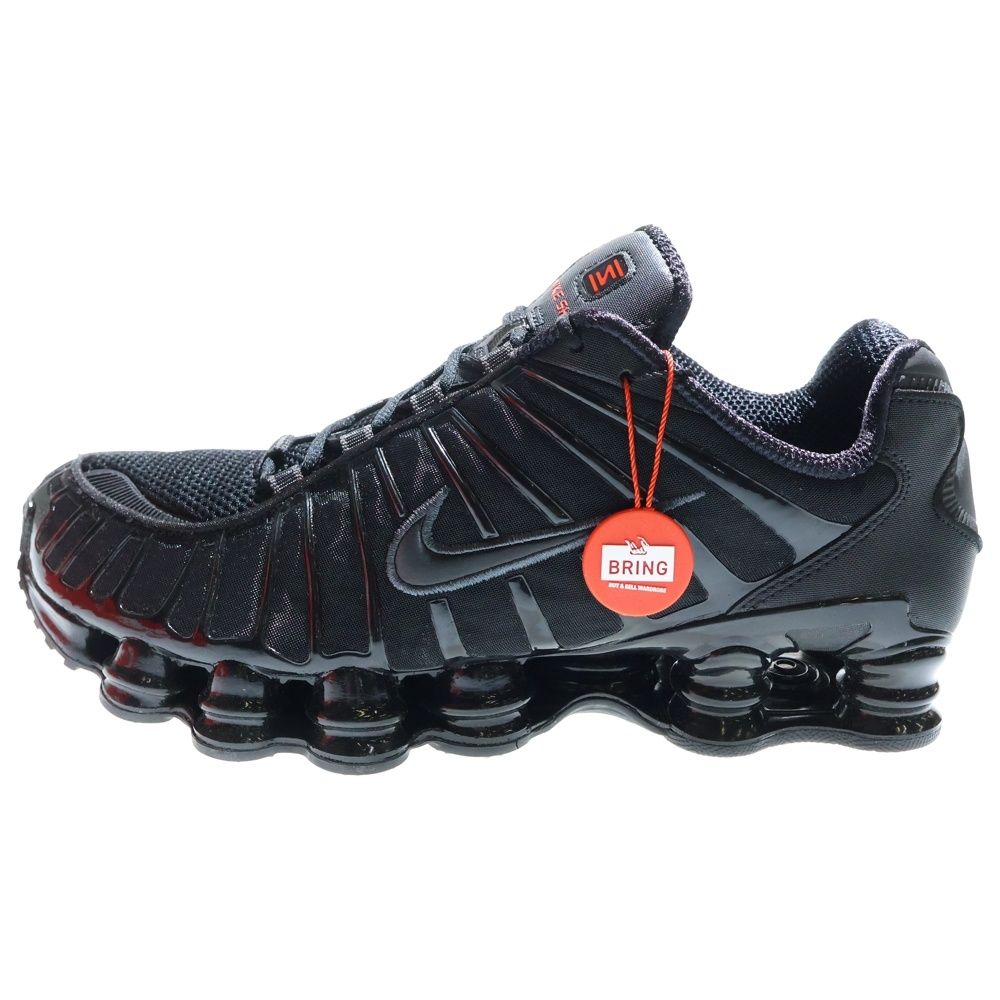NIKE (ナイキ) SHOX TL BLACK METALLIC HEMATITE AV3595-002 ショックス ティーエル メタリック ヘマタイト ローカットスニーカー ブラック US11/29.0cm
