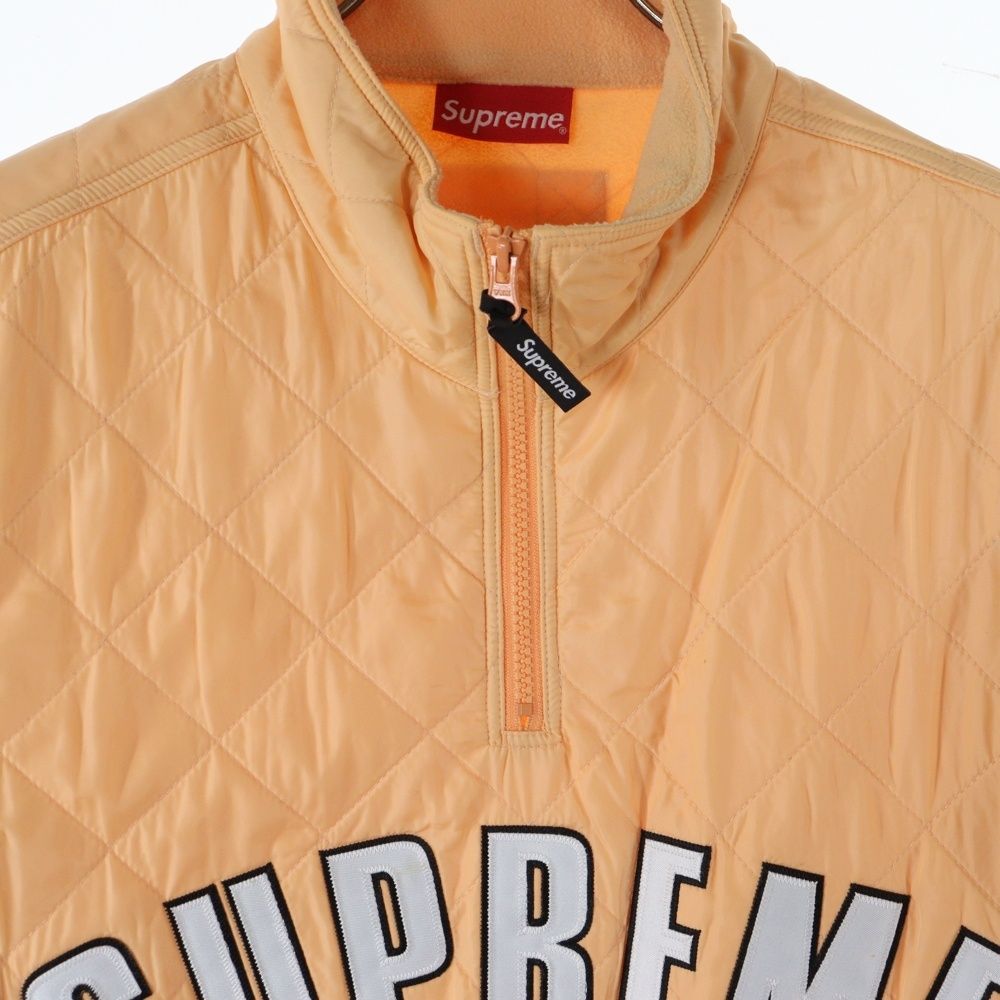SUPREME (シュプリーム) 17SS Arc Logo Quilted Half Zip Pullover