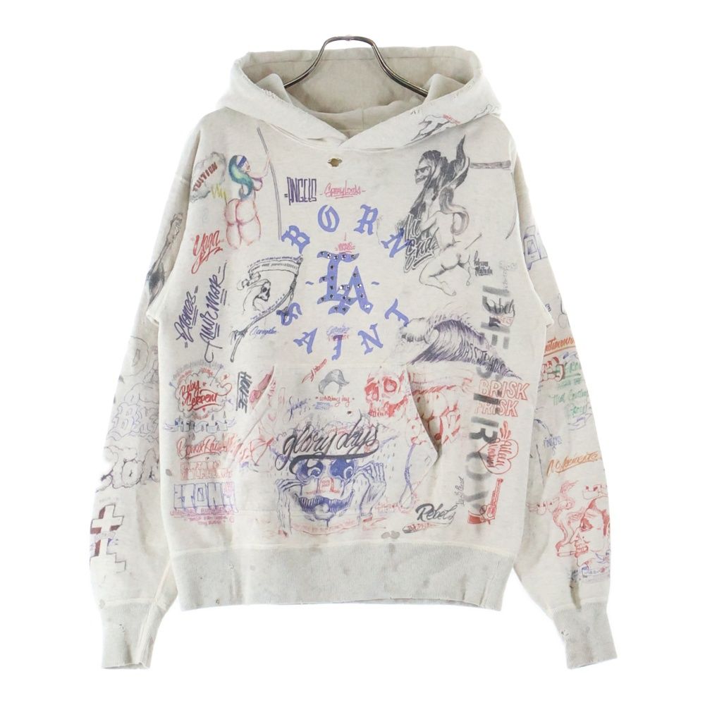SAINT MICHAEL (セントマイケル) 24SS ×BORN RAISED BR HOODIE LA