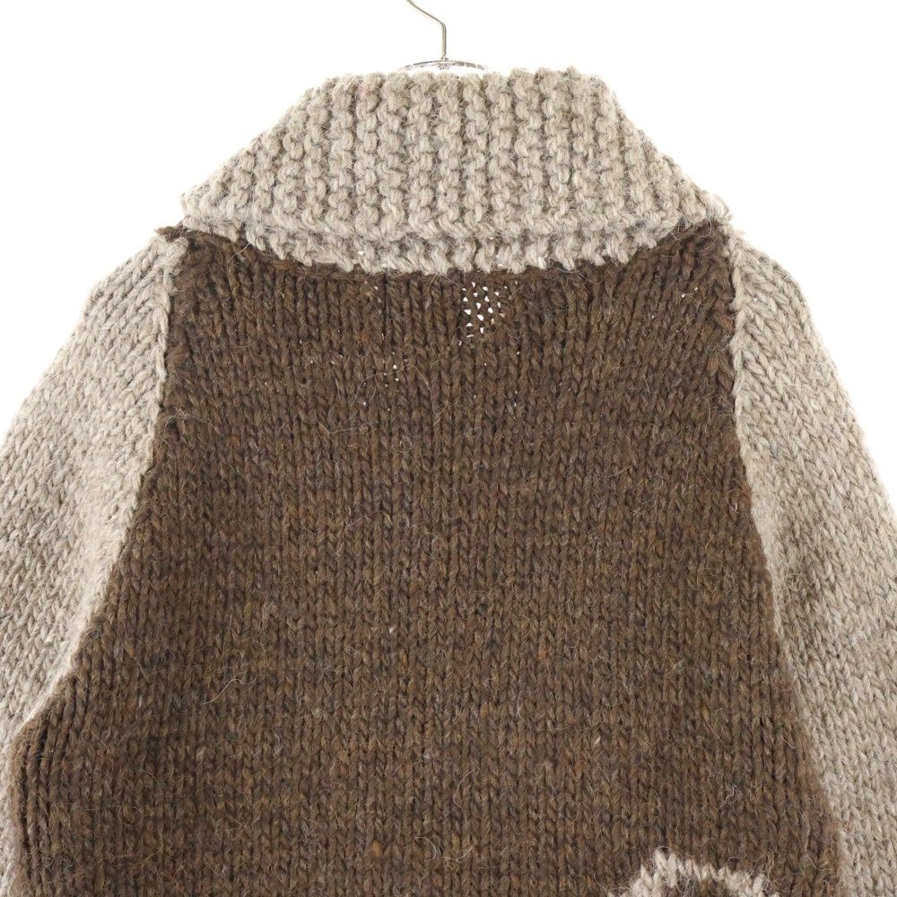 A BATHING APE (アベイシングエイプ) Wool Knit Jacket カウチン