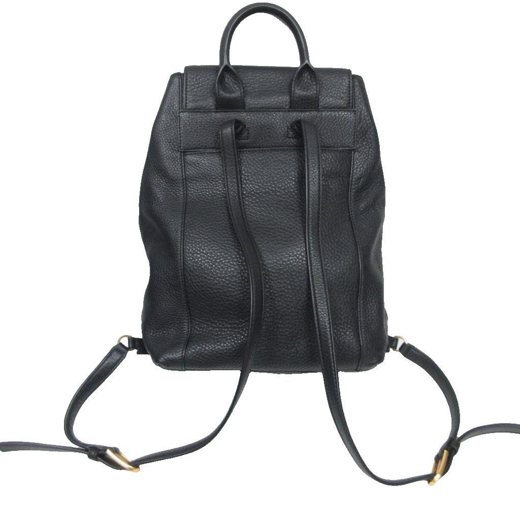 極美品・シボレザー✨トリーバーチ リュック ブラック Tロゴ 金具 トリーバーチ TORY BURCH 美品 近年モデル オールレザー デイパック