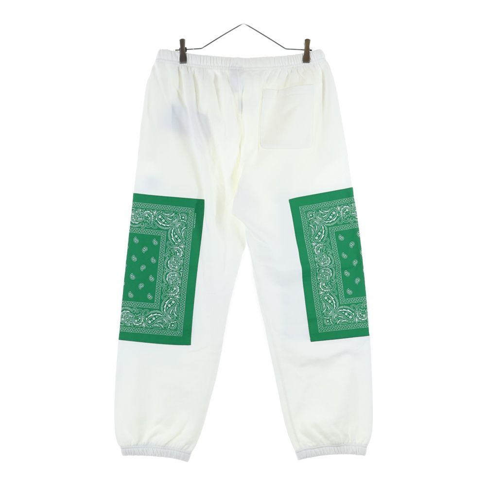 SUPREME シュプリーム 22 SS ×THE NORTH FACE Bandana Sweat pant White バンダナ リブ スウェット パンツ ホワイト グリーン