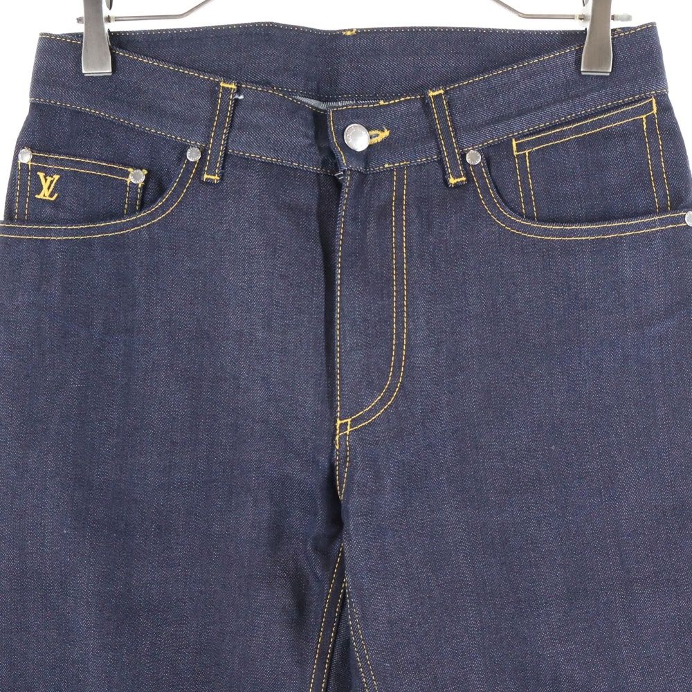 LOUIS VUITTON (ルイヴィトン) モノグラム フラワー刺繍 ワイド