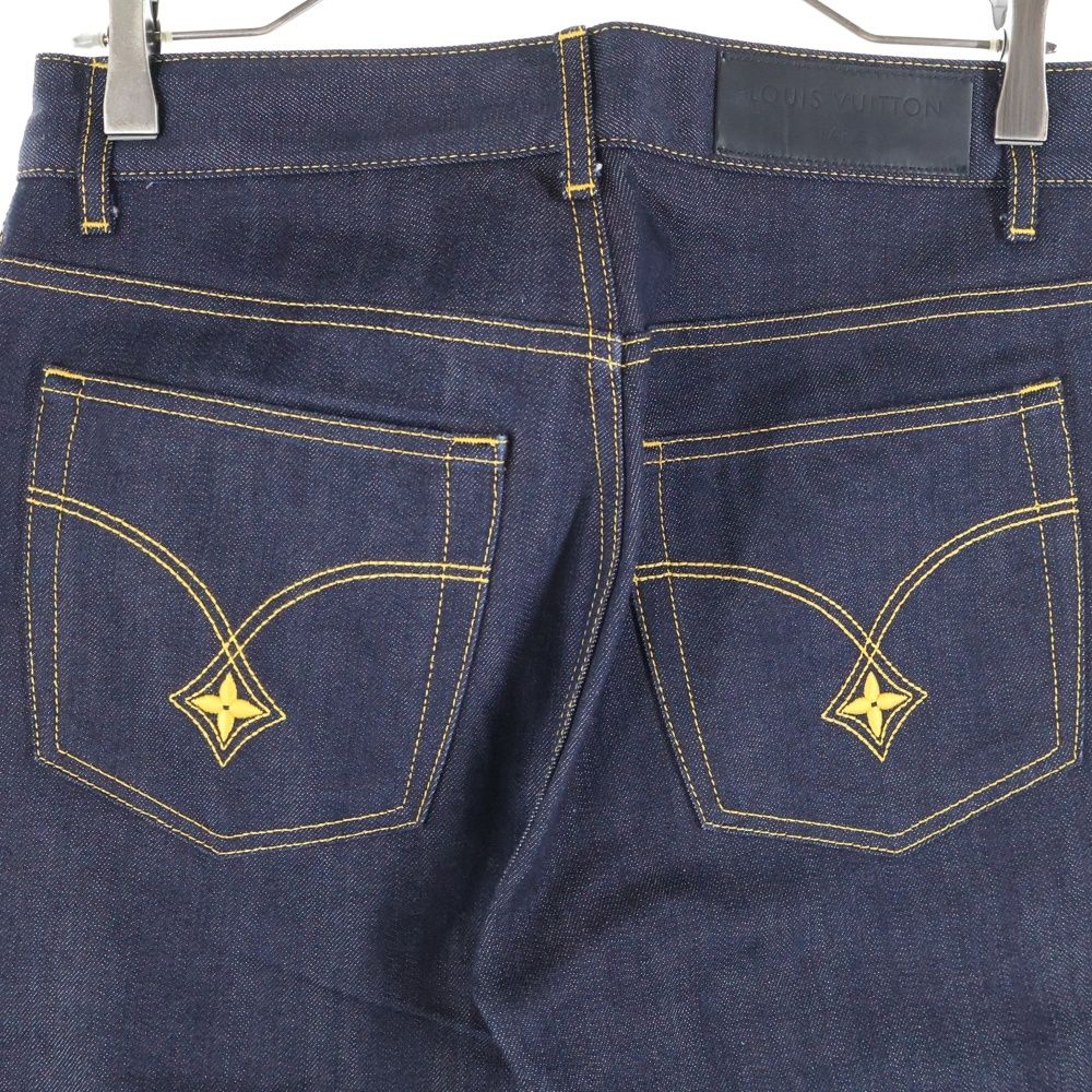 LOUIS VUITTON (ルイヴィトン) モノグラム フラワー刺繍 ワイド