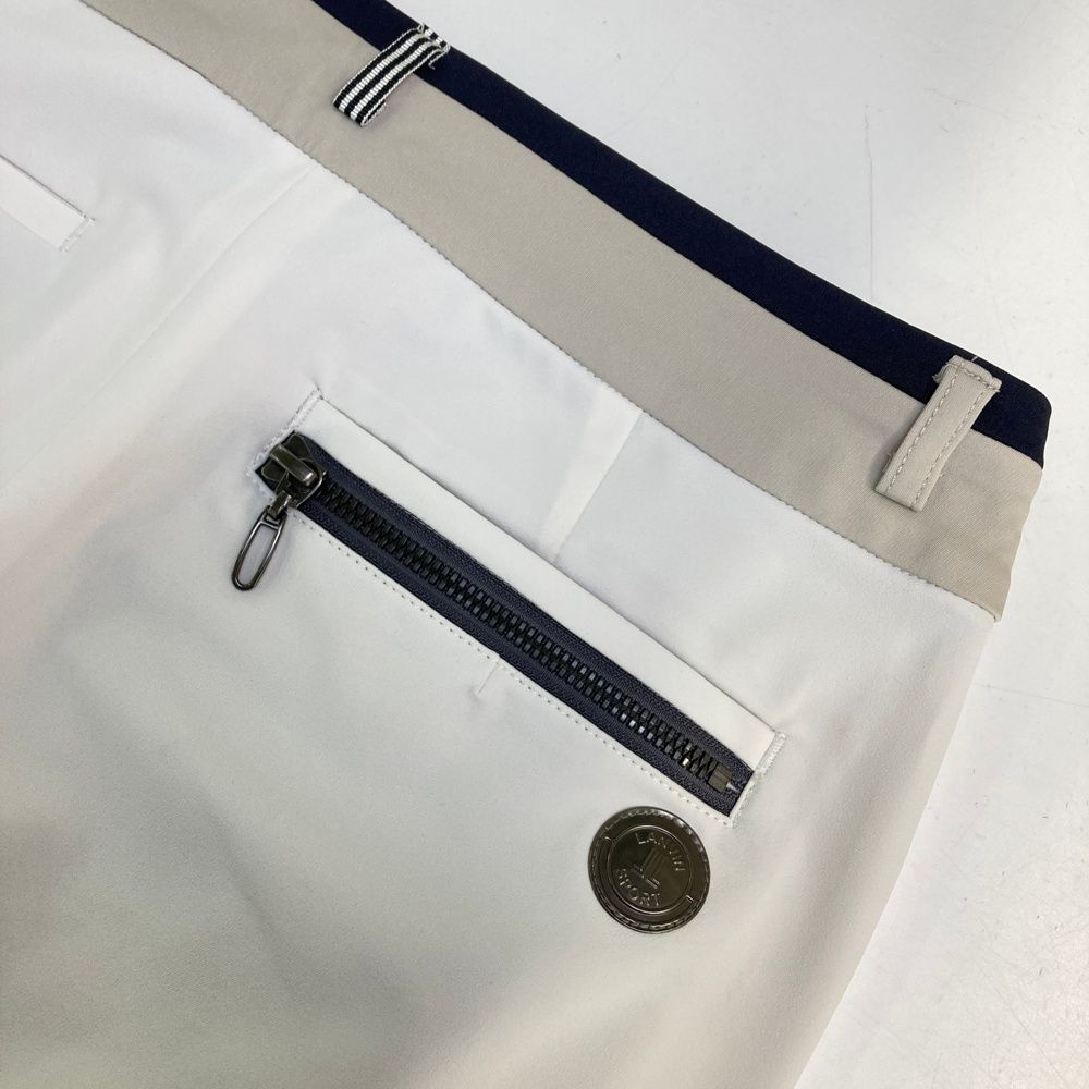 サイズ：38 LANVIN SPORT ランバン スポール ロングパンツ ホワイト系