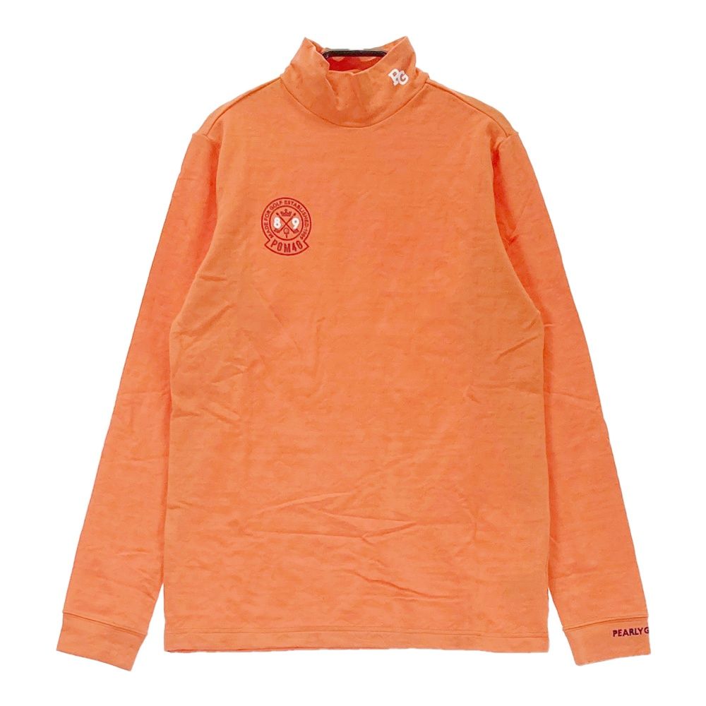 サイズ 1 PEARLY GATES パーリーゲイツ 長袖ハイネックTシャツ オレンジ系 ゴルフウェア レディース ストスト