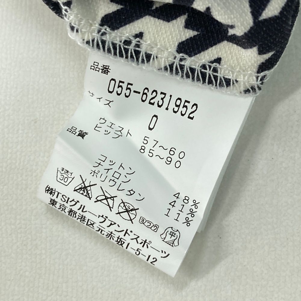 サイズ：0 PEARLY GATES パーリーゲイツ ストレッチパンツ 千鳥柄