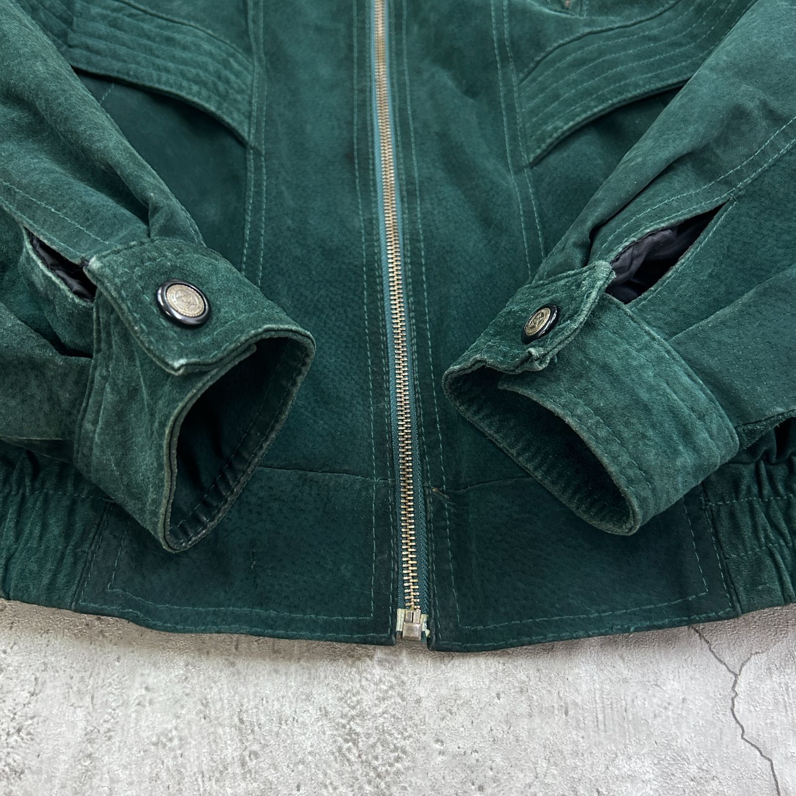 ヌバック ボンバージャケット スエードジャケット レザー Ash Creek