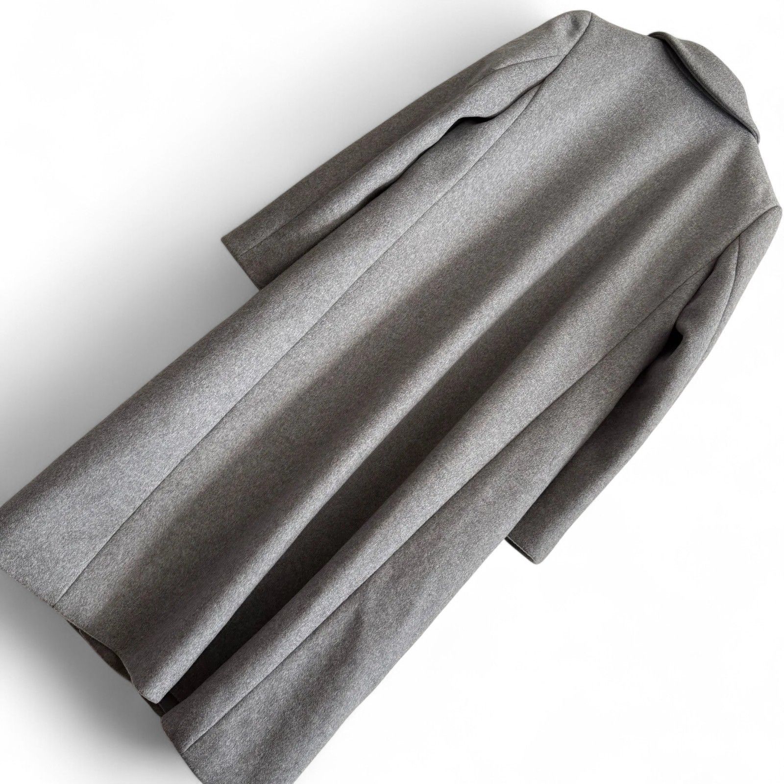 カシミヤ100%美品 マックスマーラ 上質チェスターコート グレー 38