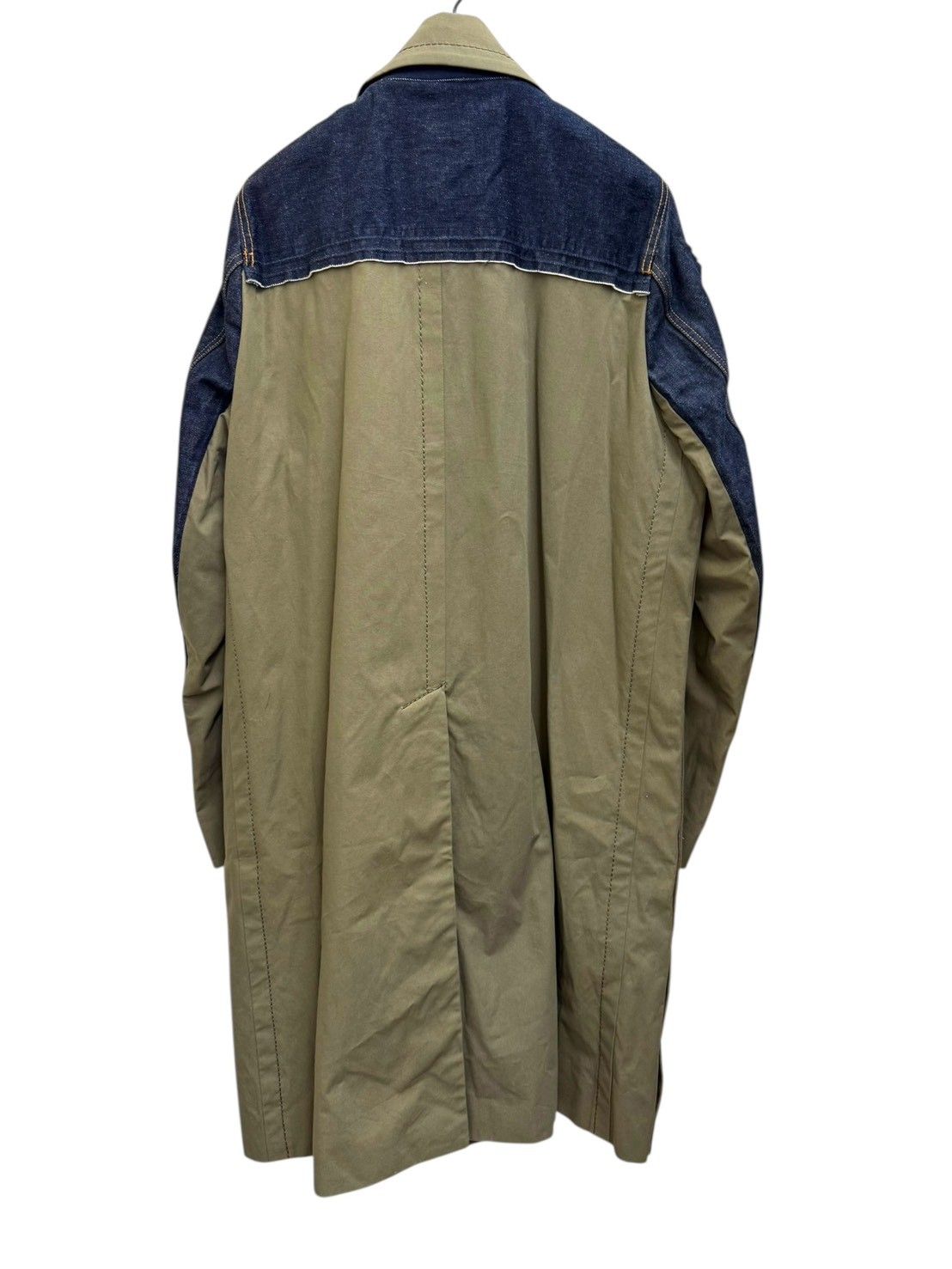 sacai (サカイ) デニムドッキングステンカラーコート ミリタリー