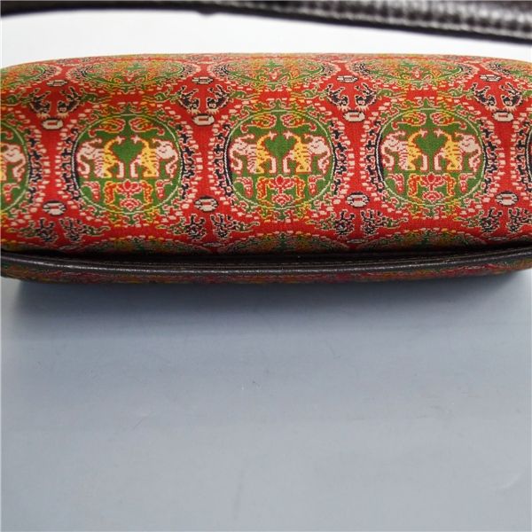 龍村美術織物 経錦 円文白虎朱雀錦 着物 和装バッグ 利休バッグ お茶席