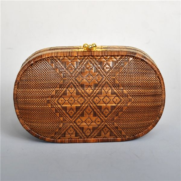 タイ王室御用達 タイ伝統工芸品 ヤーンリパオ籠 ひご細工 バッグ 小物