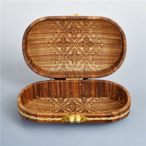 タイ王室御用達 タイ伝統工芸品 ヤーンリパオ籠 ひご細工 バッグ 小物