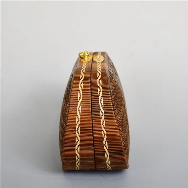 タイ王室御用達 タイ伝統工芸品 ヤーンリパオ籠 ひご細工 バッグ 小物