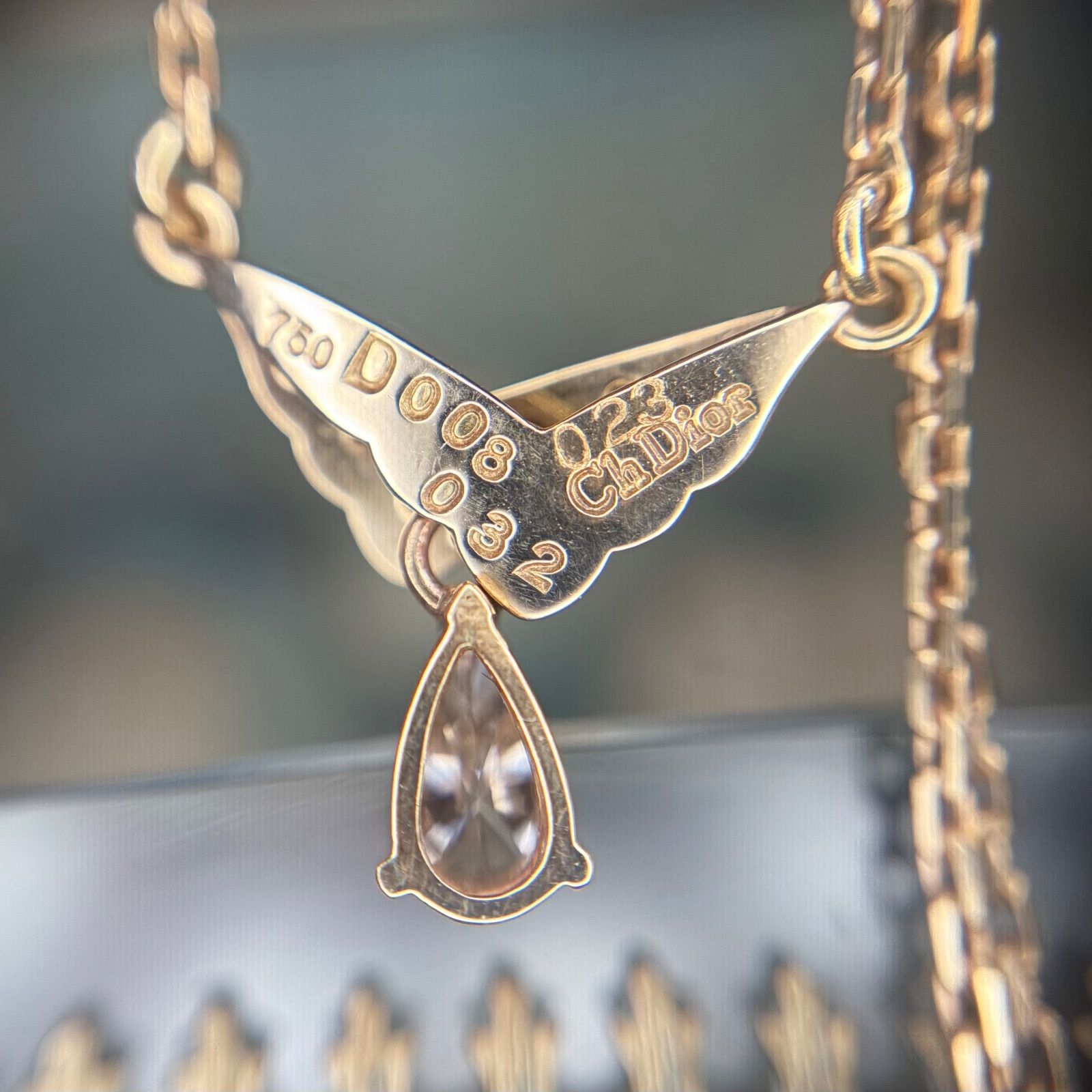 買取店】希少✨ヴィンテージ Christian Dior K18 天然ダイヤ