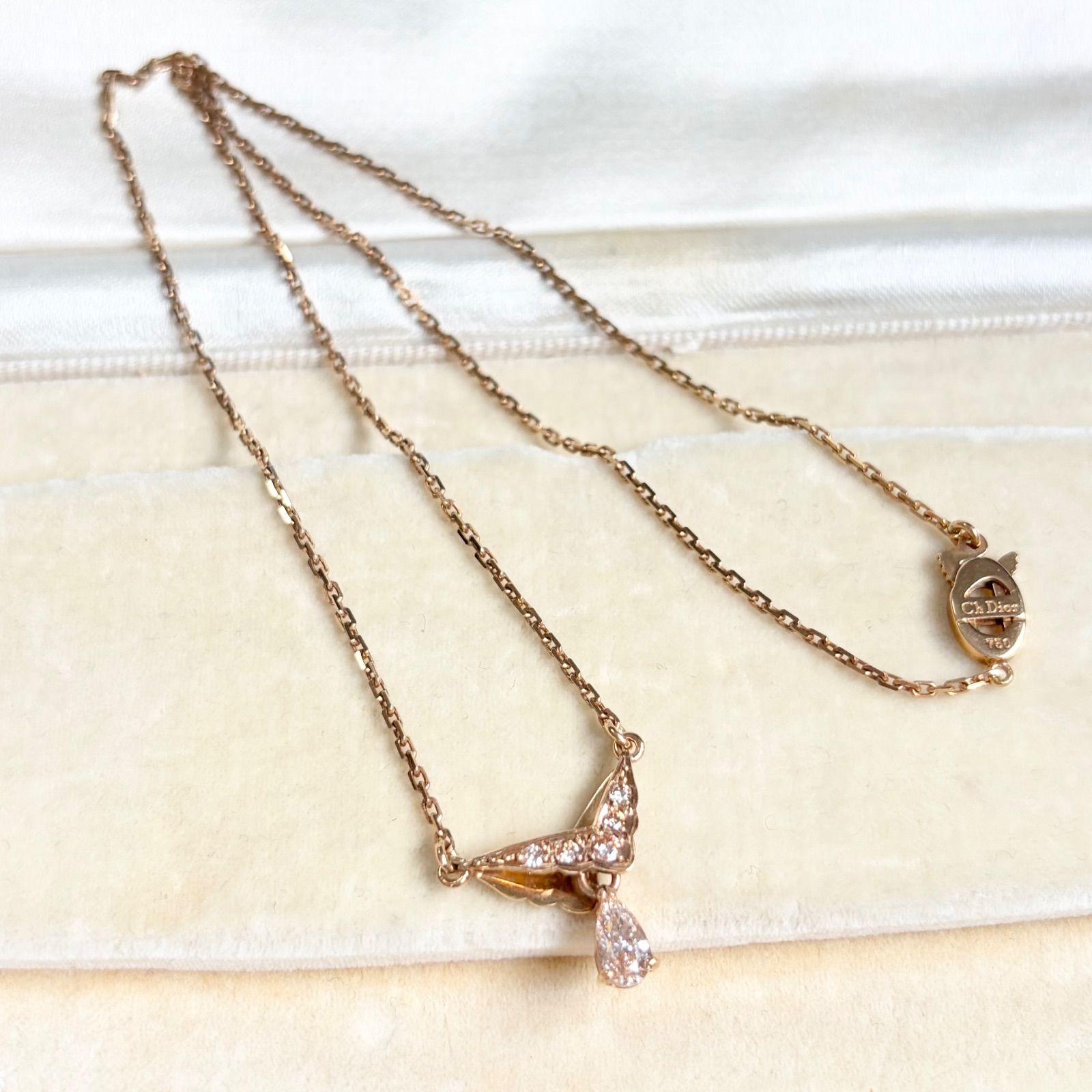 買取店】希少✨ヴィンテージ Christian Dior K18 天然ダイヤ