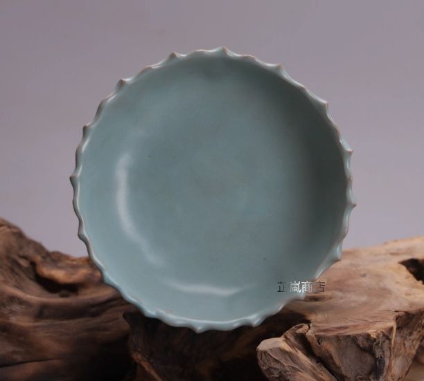 宋 汝窯 青釉 双鳳蓮花燭台 古作り 宋代出土風 骨董磁器 コレクション