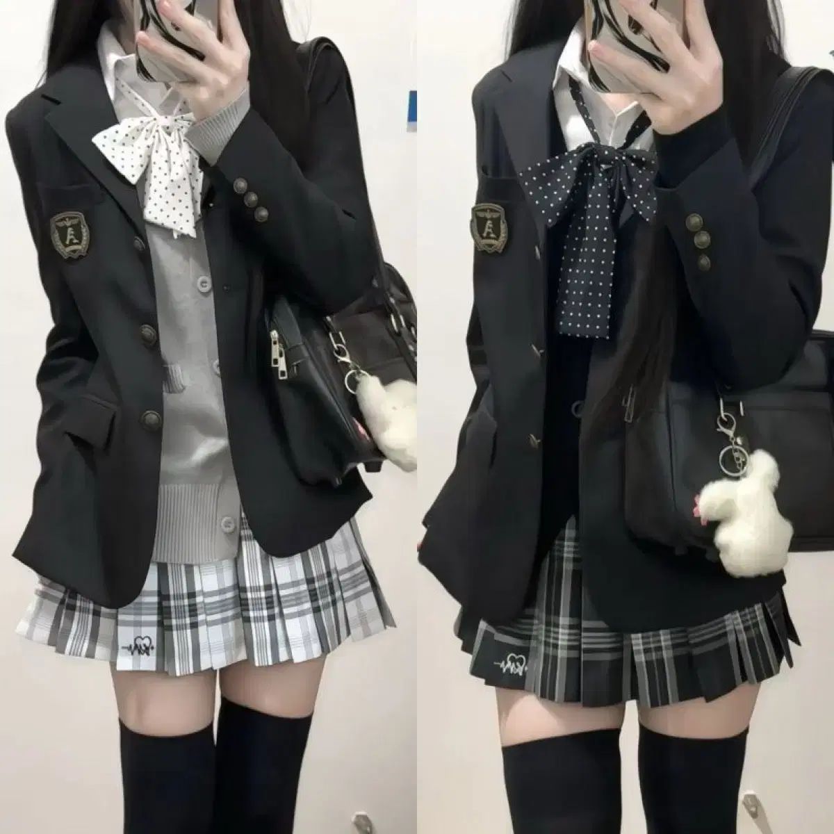 スーツ シャツ ネクタイ コート スカート セット 3 COLOR