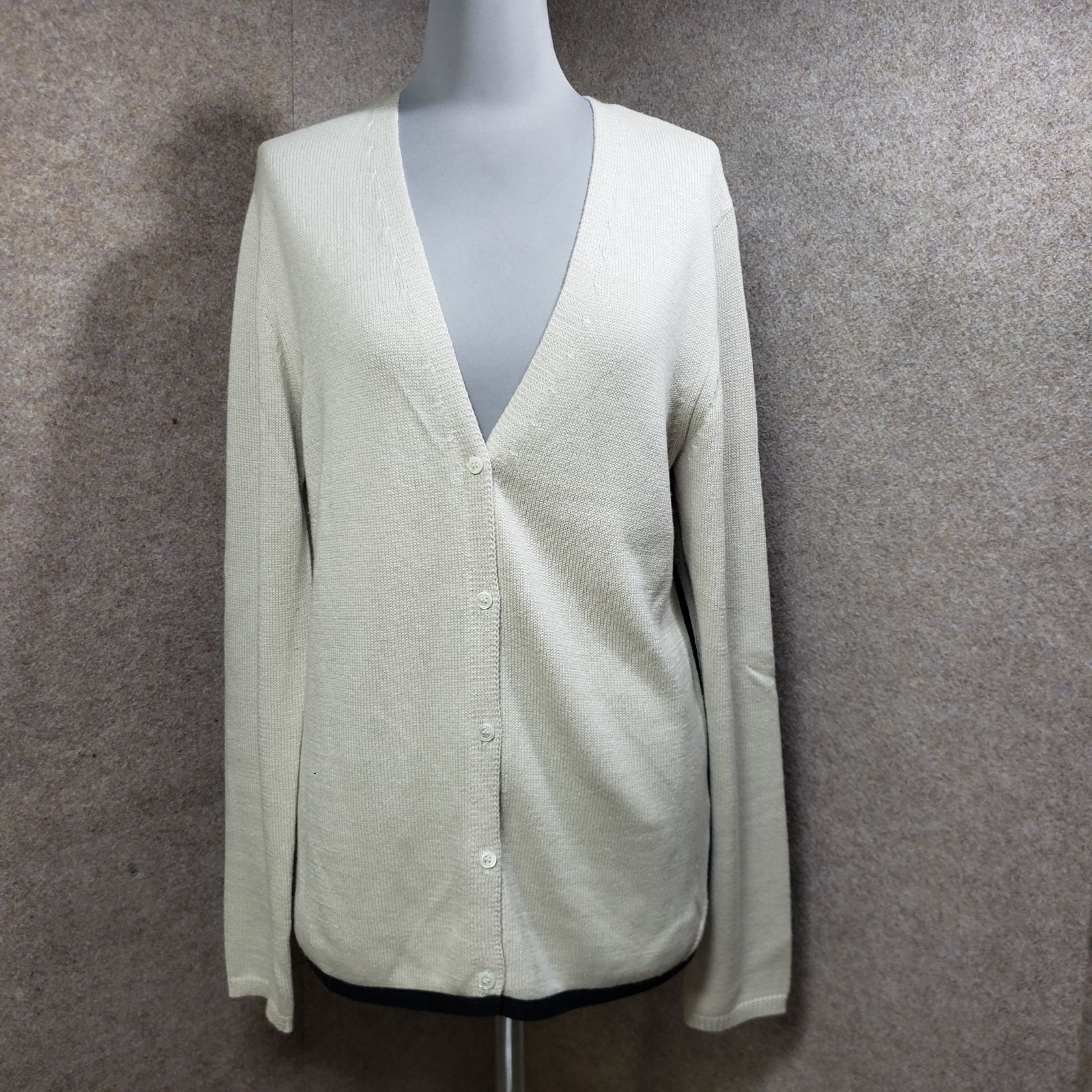 S MaxMara カーディガン ニット コットン×カシミヤ×シルク ベージュ系