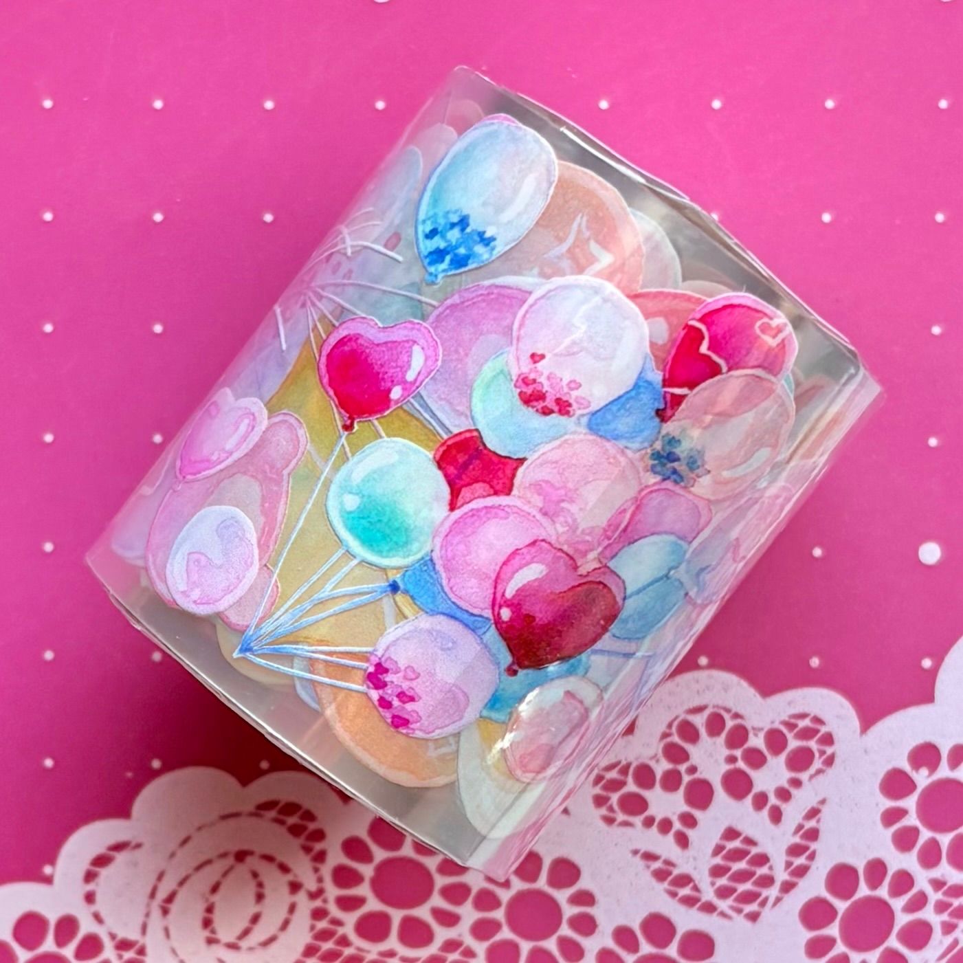 PET 气球 5cm×4.5m 75cm/loop 海外マスキングテープ 海外マステ 気球