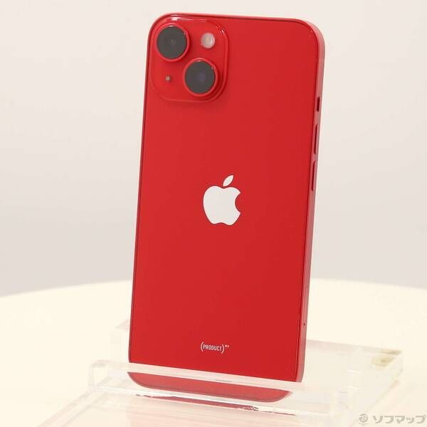 中古品〕 iPhone14 128GB プロダクトレッド MPV93J／A SIMフリー【348