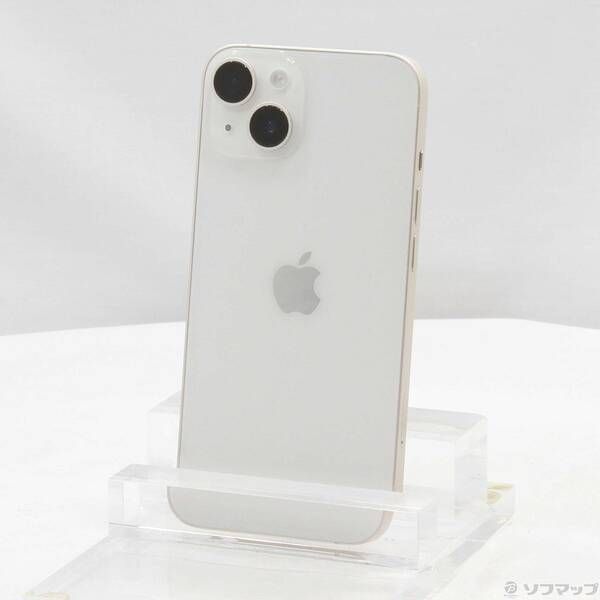 中古品〕 iPhone14 128GB スターライト MPUQ3J／A SIMフリー【297