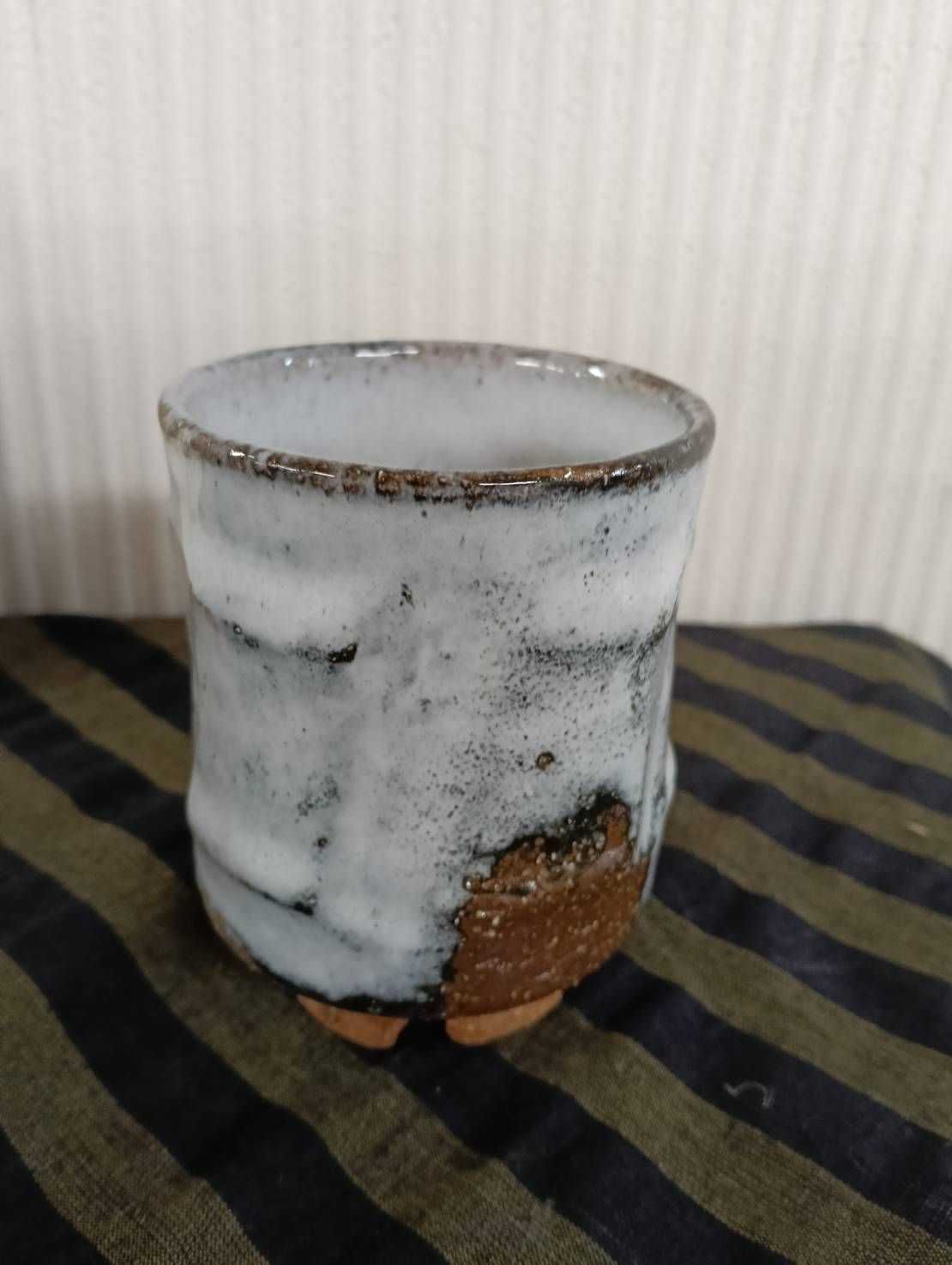 湯呑 萩焼窯元 陶勝庵 永久勝斎 湯呑み ペアセット【未使用品】