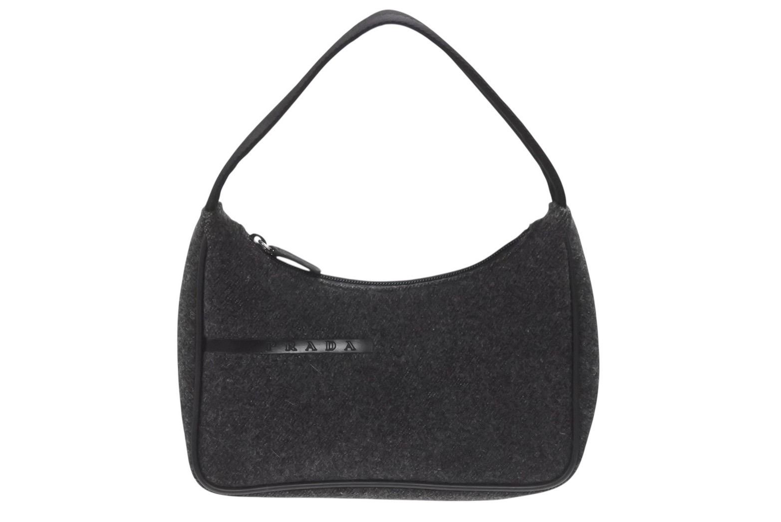 極美品 PRADA プラダ プラダスポーツ ワンショルダーバッグ ウール 