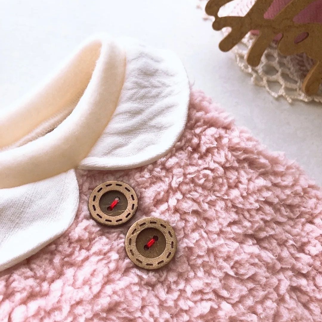 ハンドメイド犬服♡襟付きワンピース♡S - メルカリ