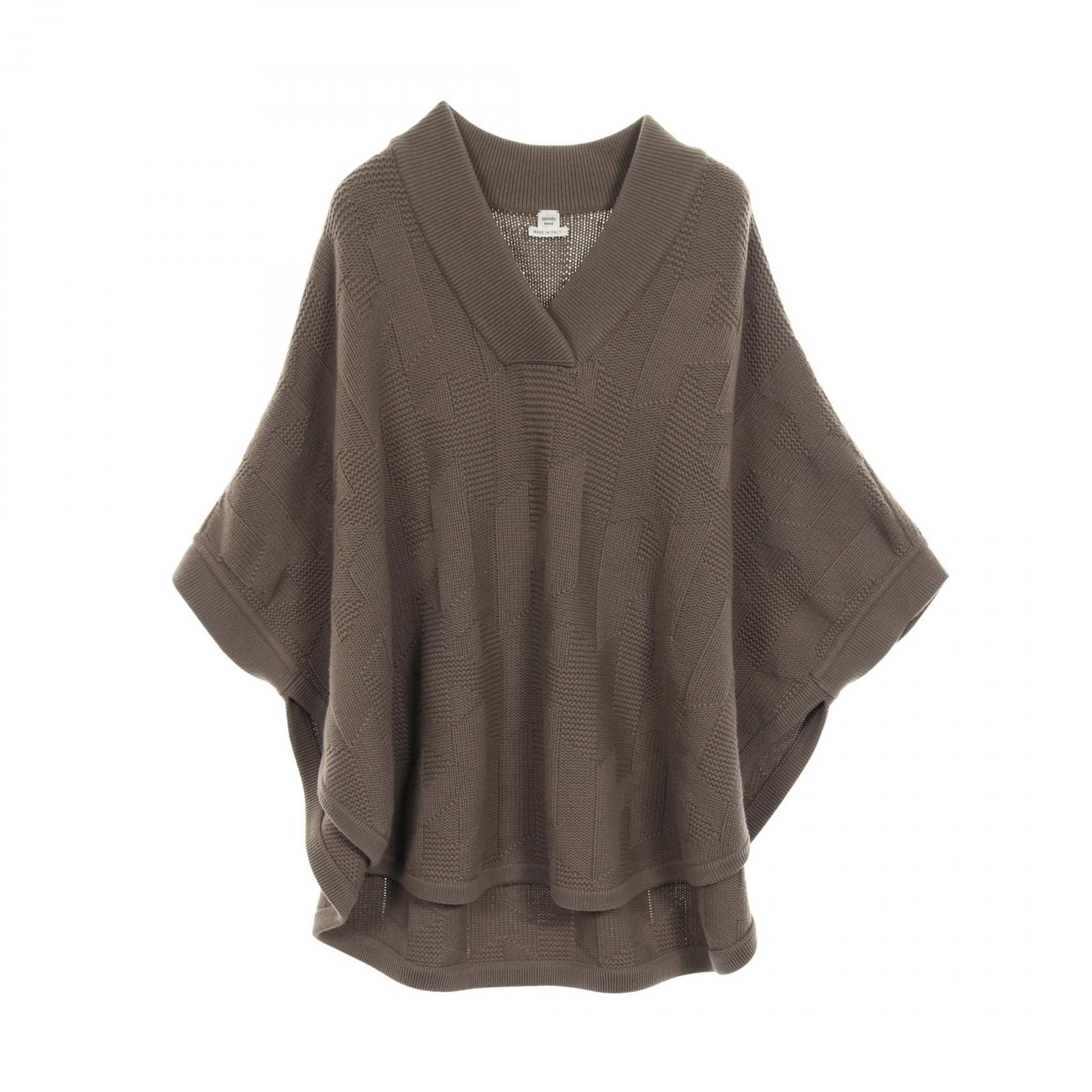 HERMES エルメス ニット ケープ ポンチョ - メルカリ