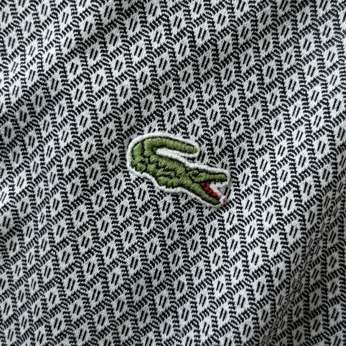 美品 フランス製 LACOSTE ラコステ 上質 コットン 長袖 ポロシャツ