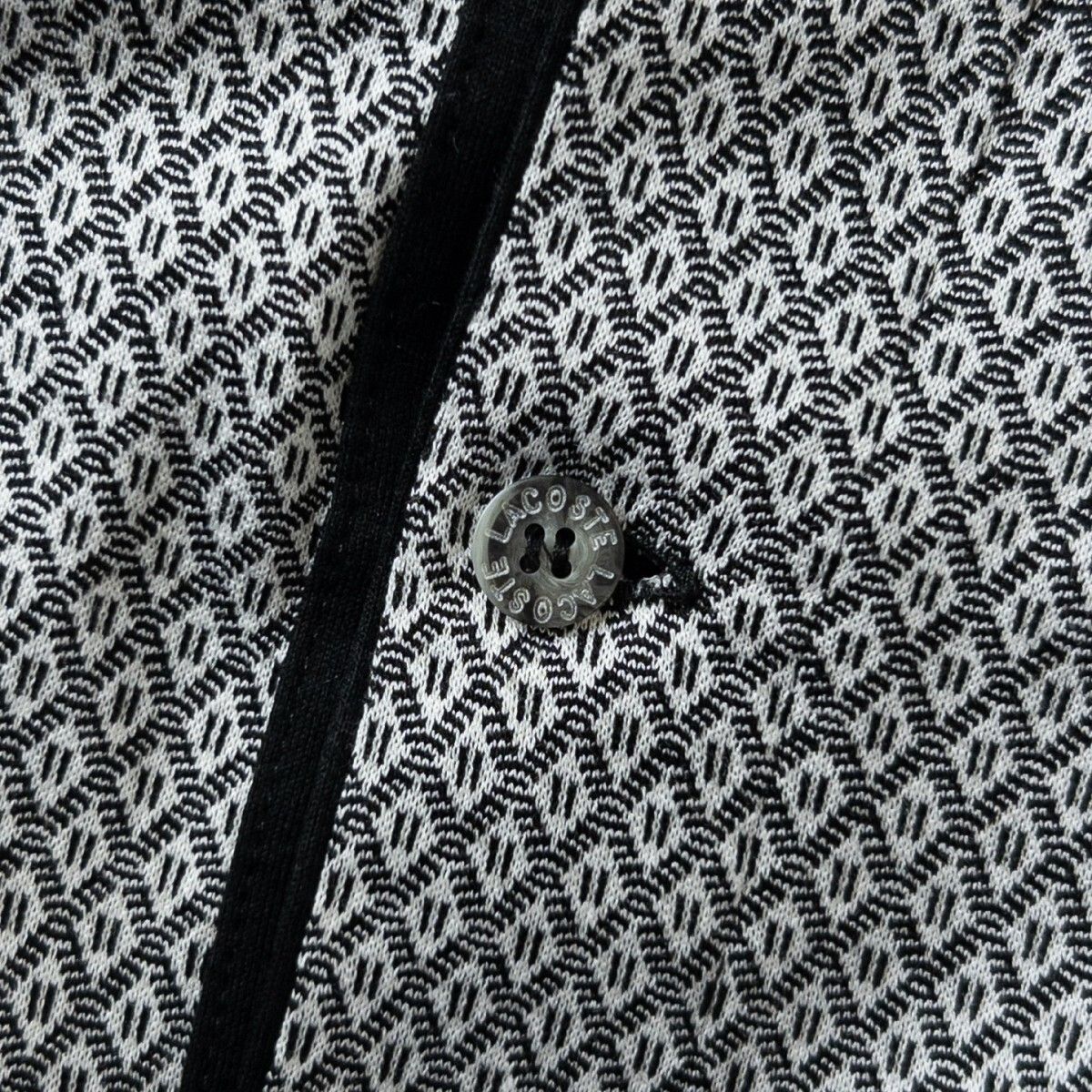 美品 フランス製 LACOSTE ラコステ 上質 コットン 長袖 ポロシャツ
