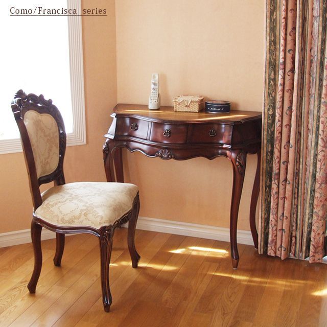 ♪天然木 猫脚 アンティーク調 コンソール ［幅90cm］ アンティーク