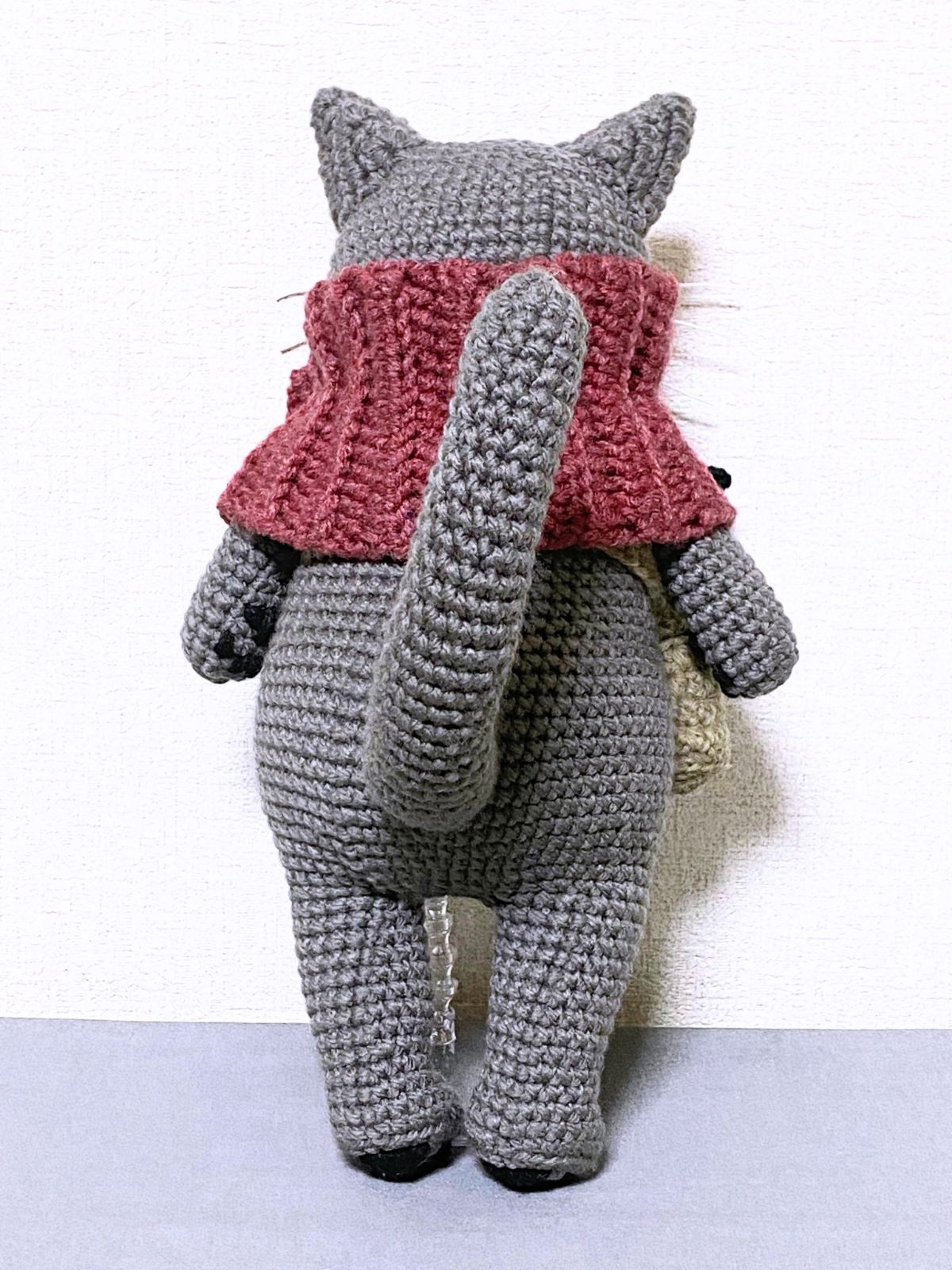 いっしょにおでかけ♪グレー猫さんのあみぐるみ いっしょにおでかけ♪グレー猫さんのあみぐるみ