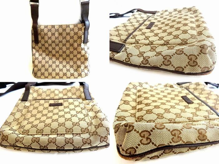 GUCCI グッチ ショルダーバッグ □ 122793 GGキャンバス クロスボディ