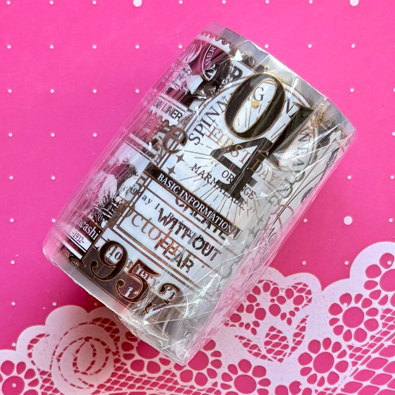 镭射金 复古邮票 6cm×5m 100cm/loop 海外マスキングテープ 海外マステ