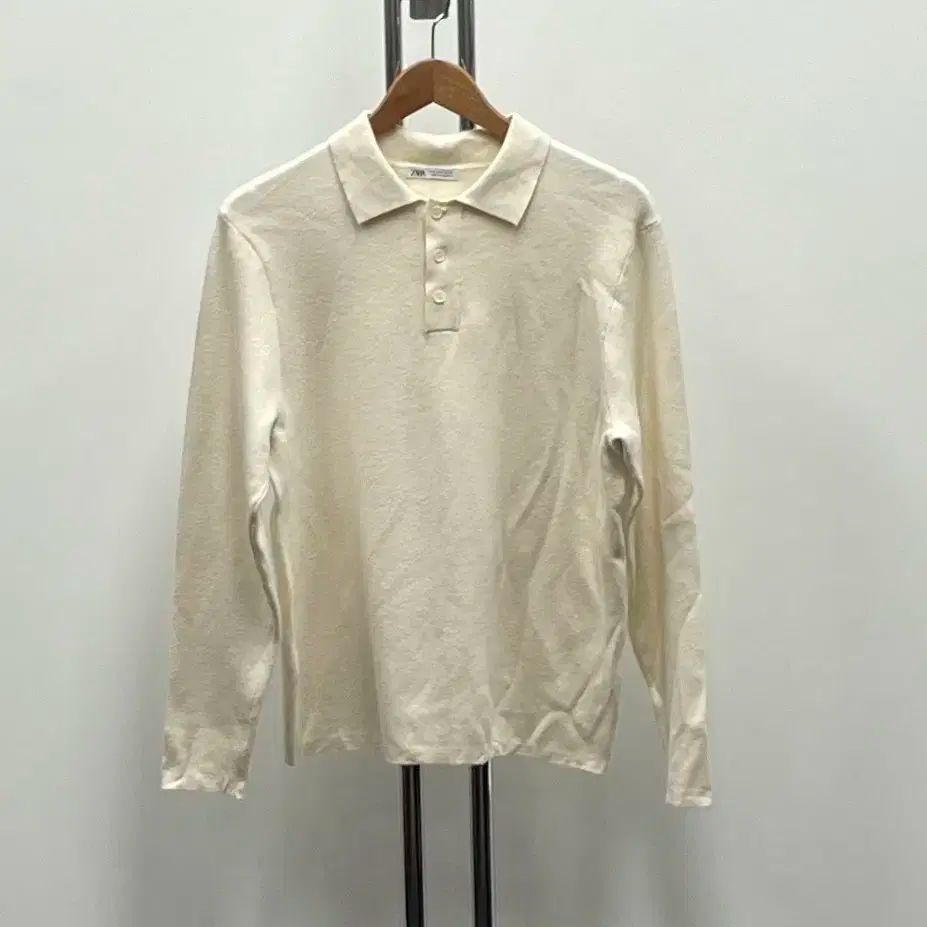 ザラ メンズ 長袖 ポロシャツ