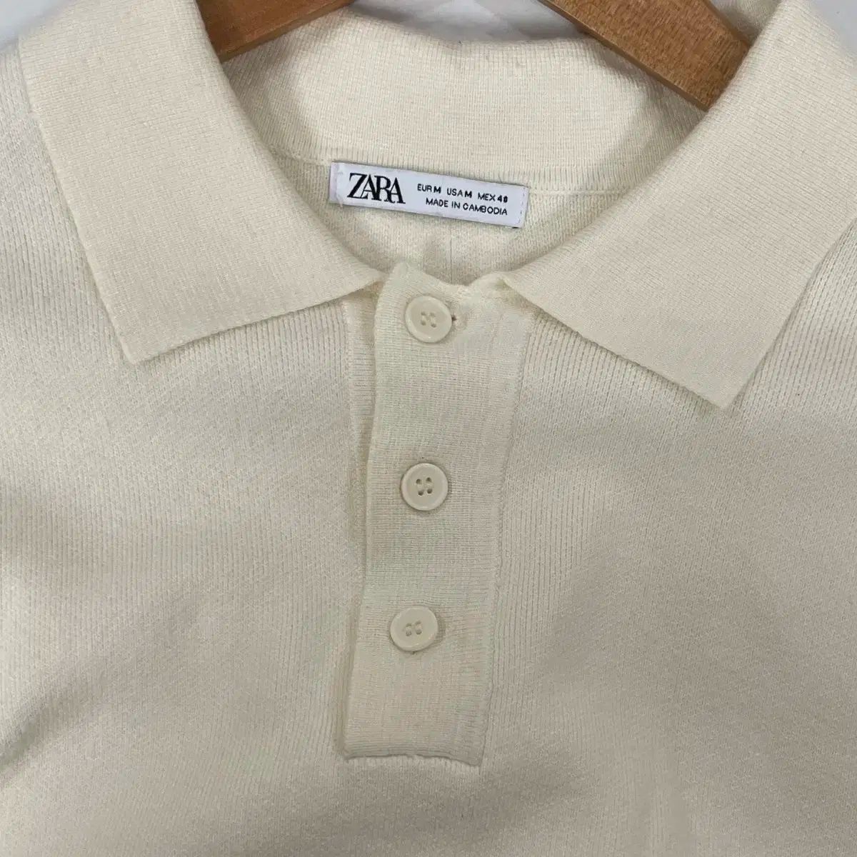 ザラ メンズ 長袖 ポロシャツ