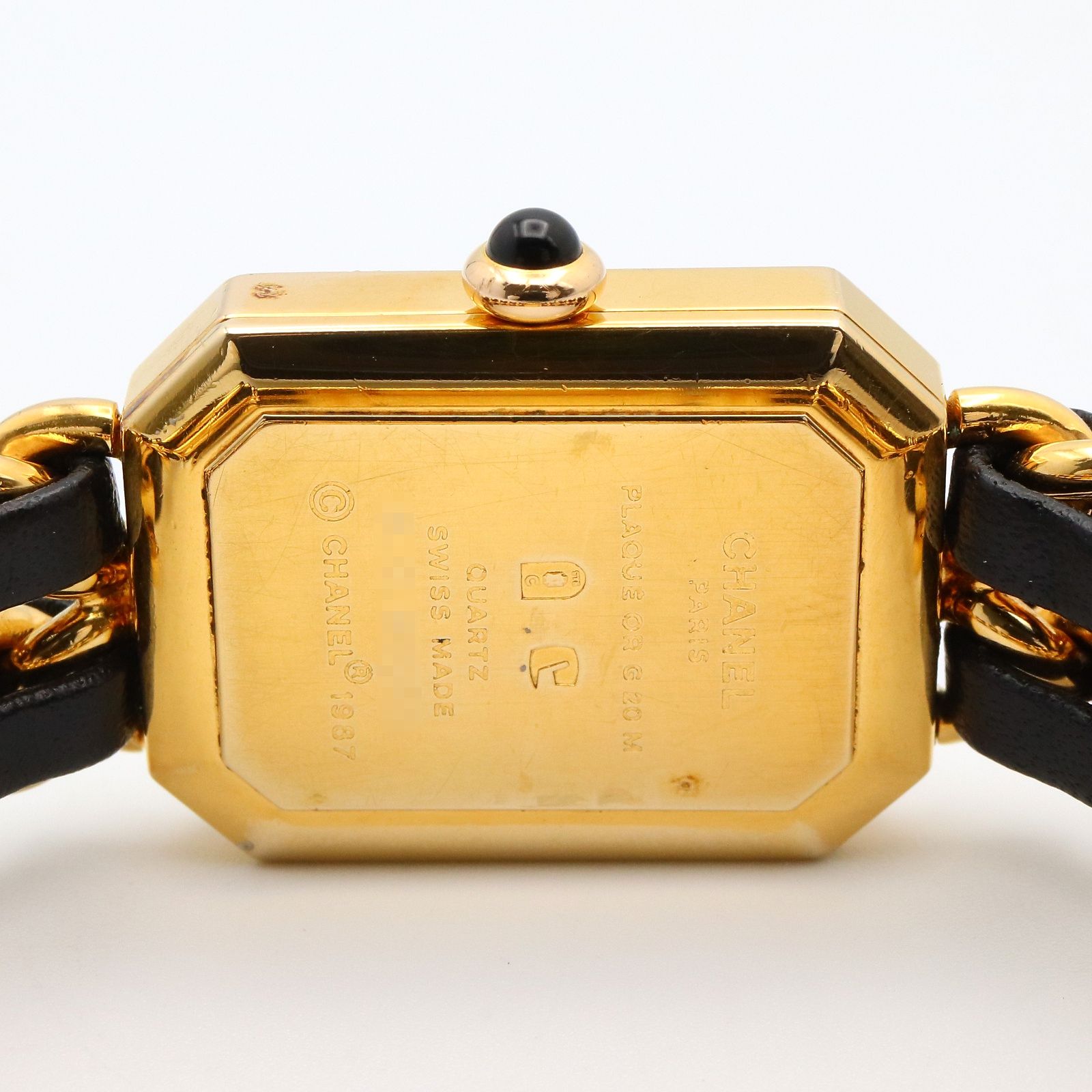 シャネル CHANEL 腕時計 プルミエール M H0001 ブラック GP（ゴールド