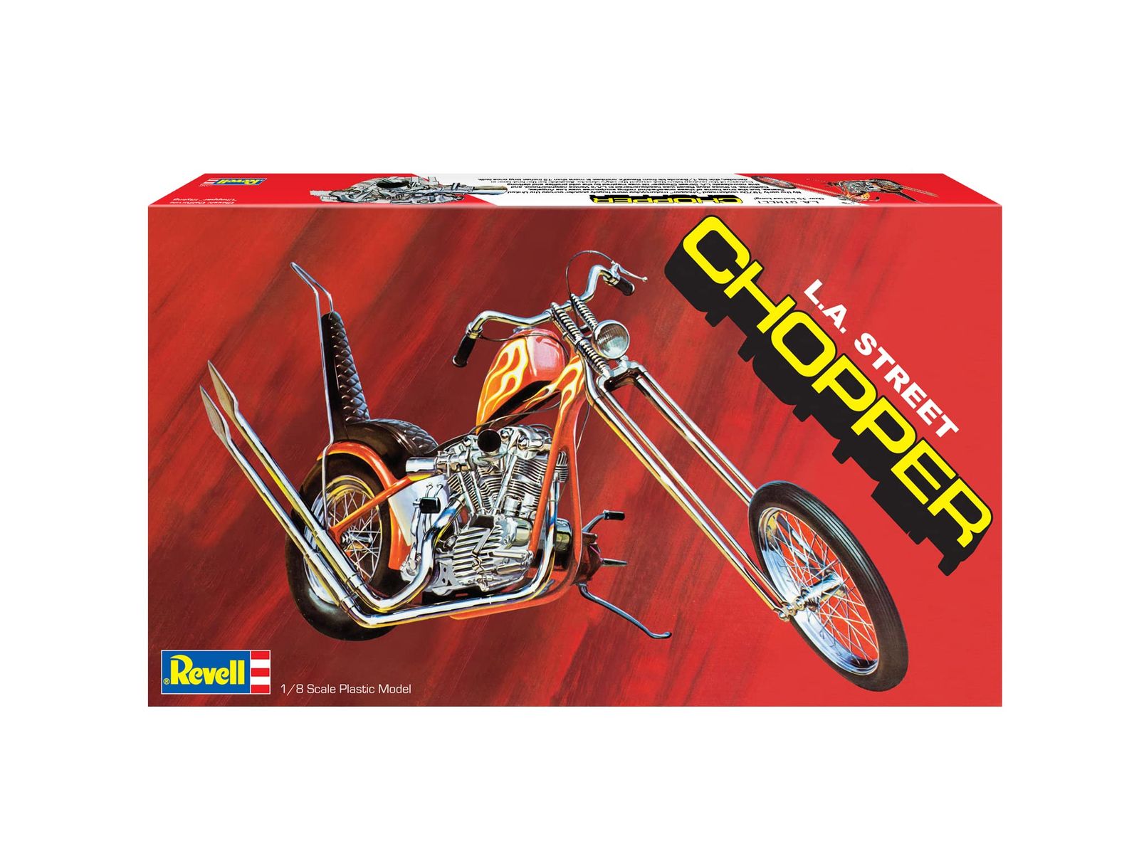 Revell 17326 L A ストリートチョッパー 1 8スケール 107ピース スキルレベル 5 モデル オートバイ バイク 組み立てキット ホワイト