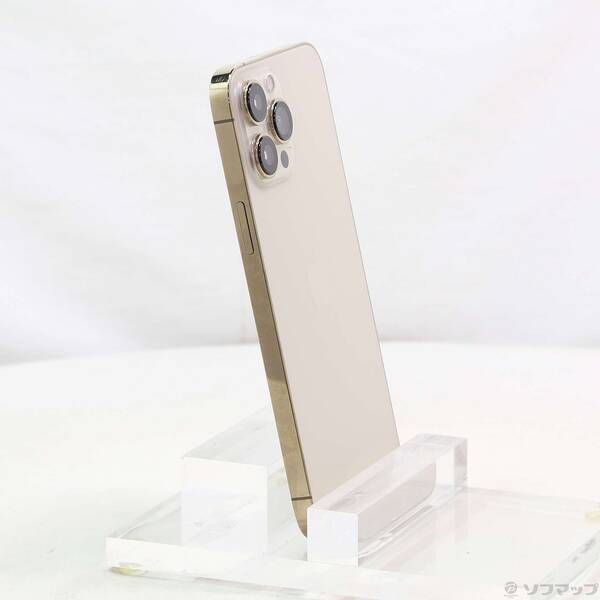 中古品〕 iPhone13 Pro Max 128GB ゴールド MLJ63J／A SIMフリー【258