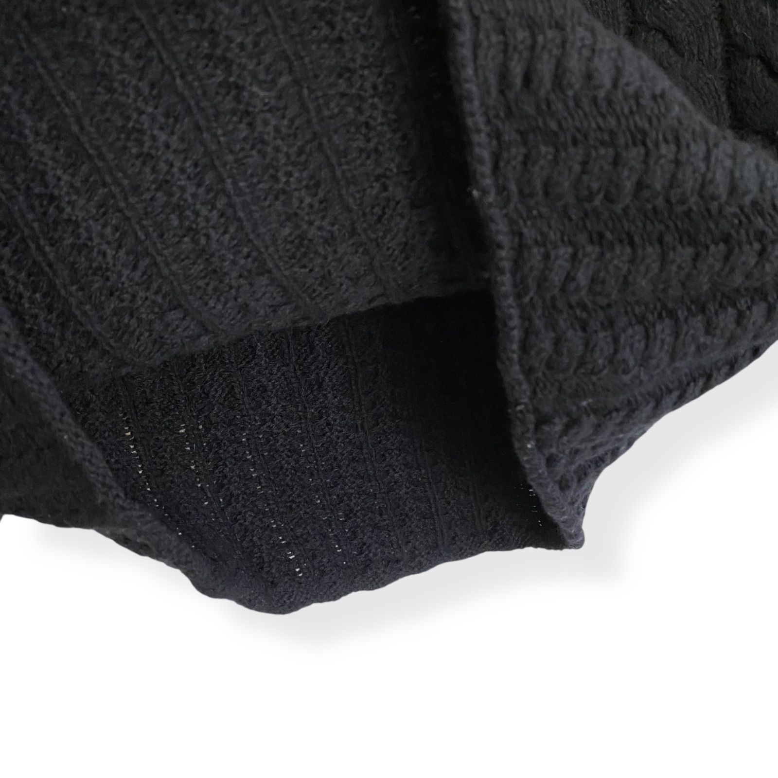 Theory セオリー ケーブルニットセーター 長袖 ネイビー ブラック系 S