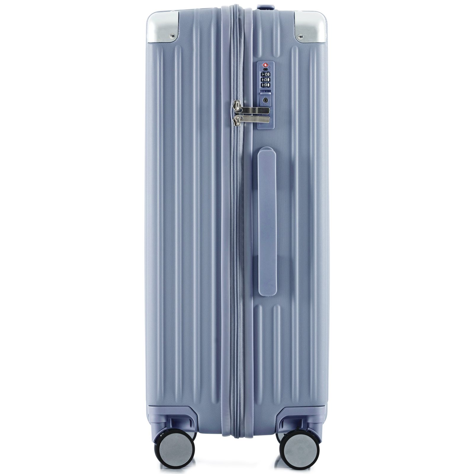  Lサイズ ブルー スーツケース キャリーケース キャリーバッグ ストッパー付き アルミコーナーパッド 7日 14日 大容量超軽量 軽い おしゃれ かわいいダブルキャスター 大型 suitcase キャリーケース バッグ