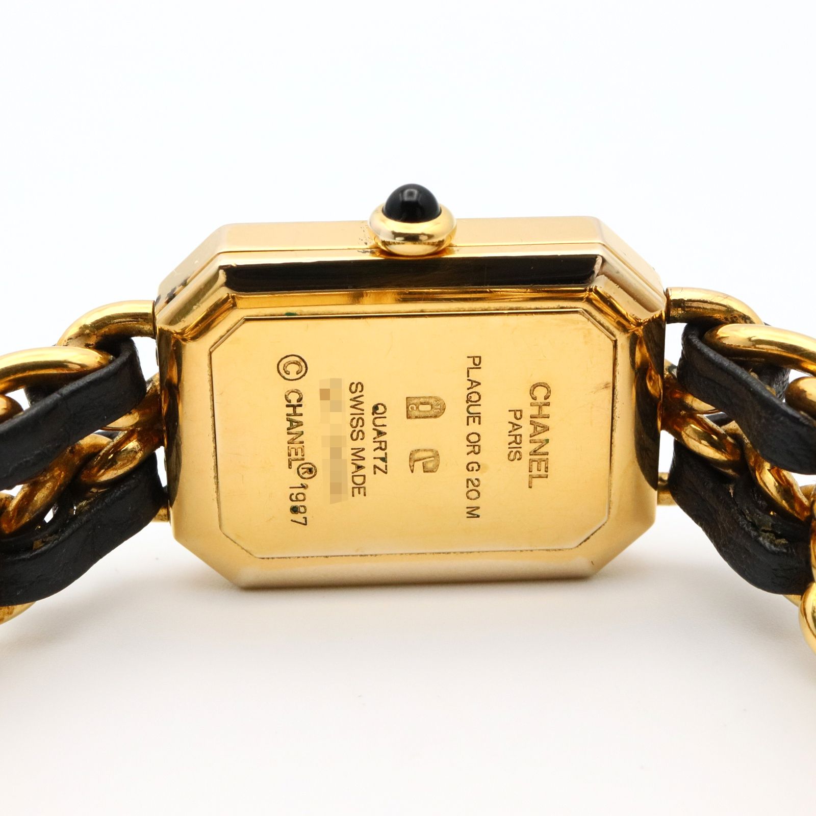 シャネル CHANEL 腕時計 プルミエールL H0001 ブラック GP（ゴールド