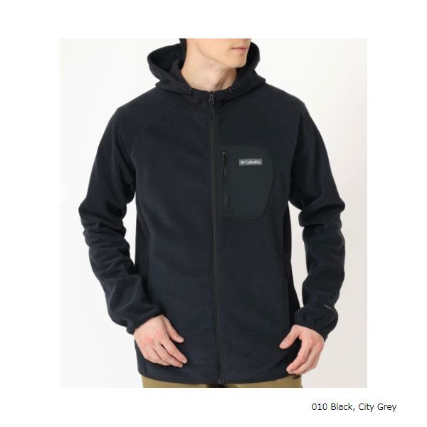 コロンビア アウトドアトラックフーディッドフルジップ 010 BLACK Lサイズ AE 4903
