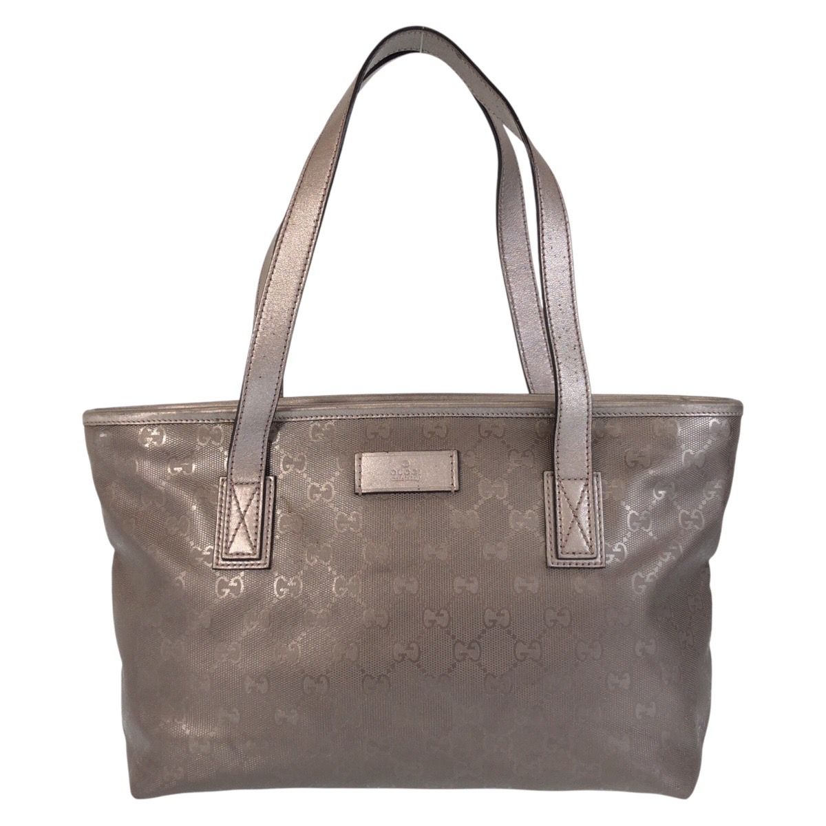 グッチ トートバッグ インプリメ レザー×PVC A4可 肩掛け GG柄 黒